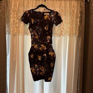 Gorgeous colorful mini dress “CLOSET” with pockets and back zipper size 6